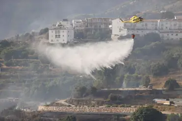 Incendio en Árchez (Málaga)