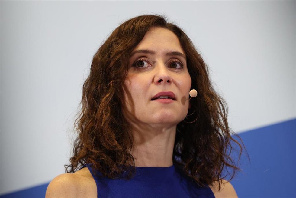 La presidenta de la Comunidad de Madrid, Isabel Díaz Ayuso, durante el ciclo ‘El pulso de nuestras comunidades: Madrid’, en el Hotel InterContinental, a 9 de julio de 2026, en Madrid (España). El encuentro ha sido organizado por el periódico 20minutos.