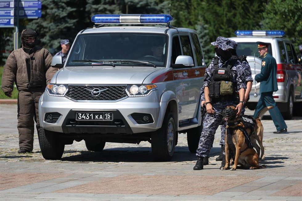 Imagen de archivo de un oficial de la Rosgvardia en Moscú (Rusia) 
