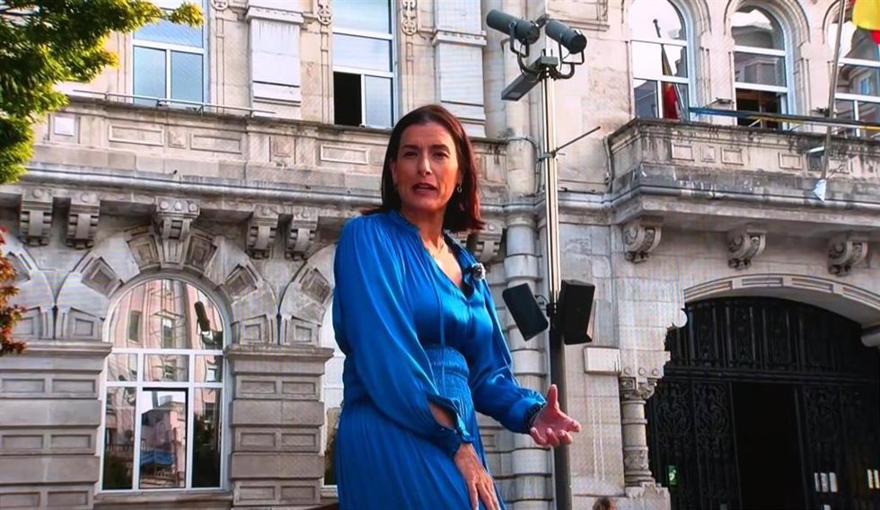 Captura de pantalla de Gema Igual, en un video mostrado durante el acto celebrado en Galicia