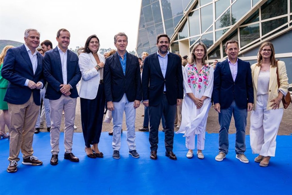 Presentación de los candidatos del PP a las alcaldías de provincia en Santiago de Compostela