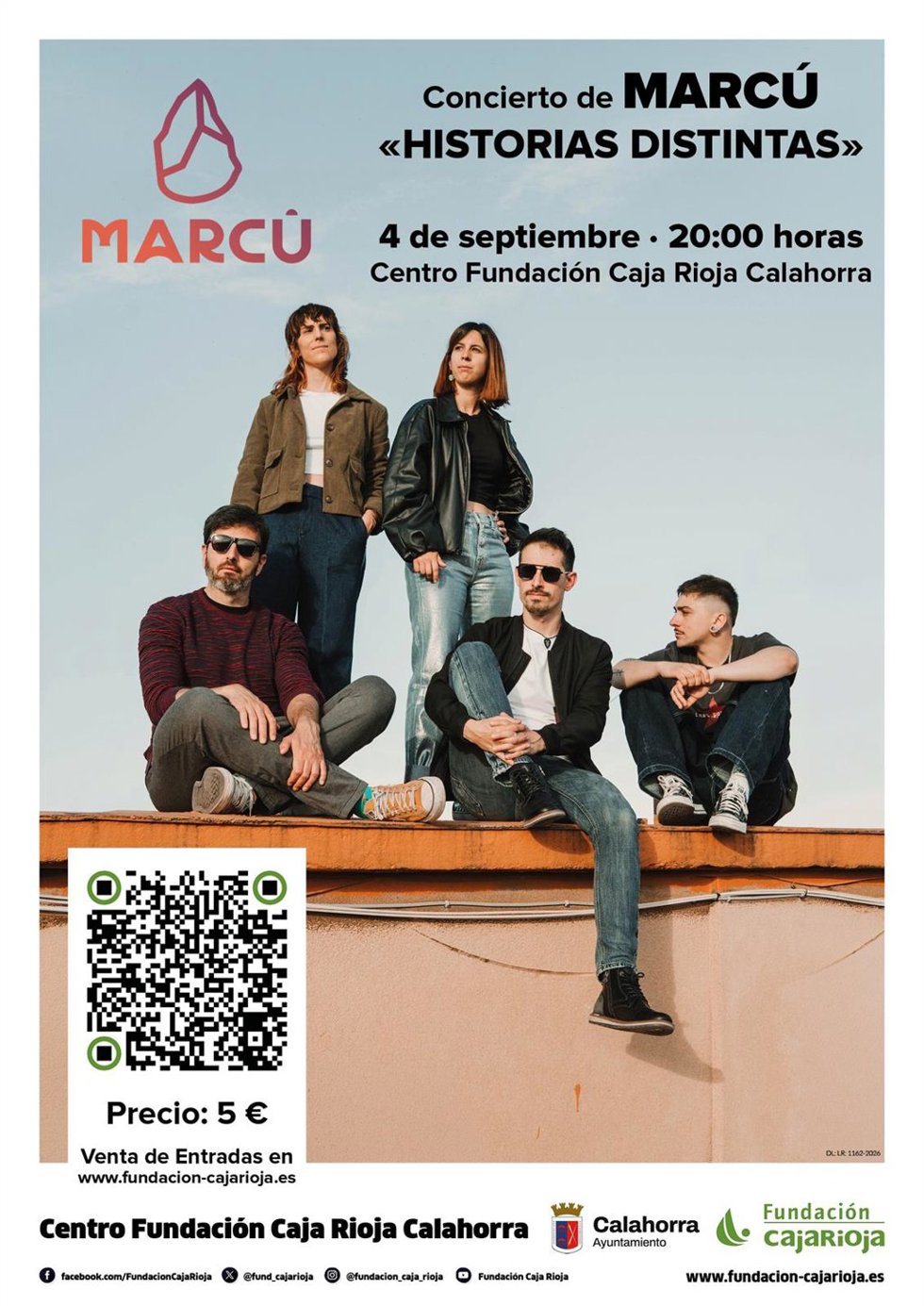 Marcú ofrecerá un concierto el 4 de septiembre en el Centro Fundación Caja Rioja Calahorra