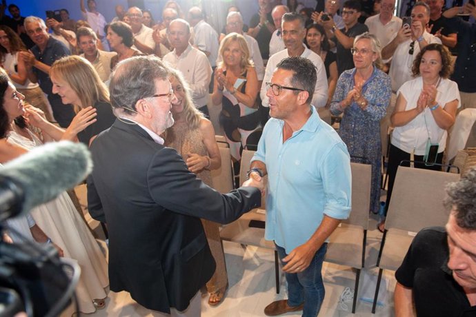 El expresidente del Gobierno, Mariano Rajoy, durante la celebración de la jornada inaugural de la Conferencia Política del PP de Eivissa.