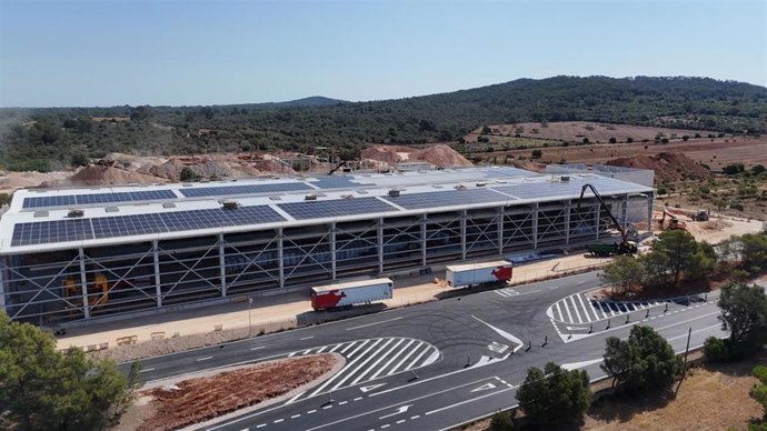 Vista aérea de la nueva planta de compostaje de Llucmajor.