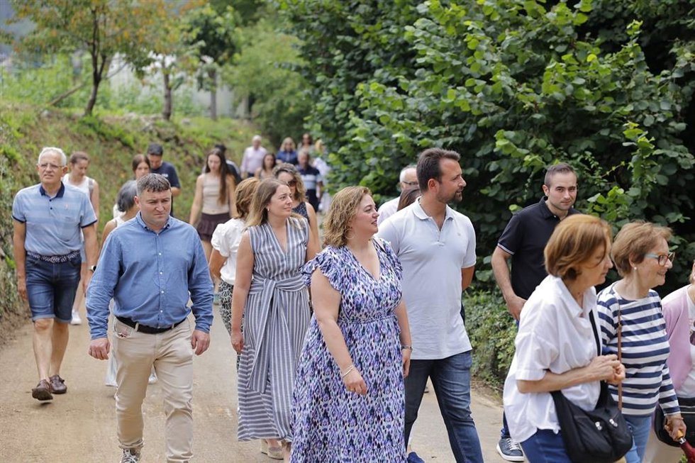 El presidente del PP de Asturias, Álvaro Queipo, en Tineo.
