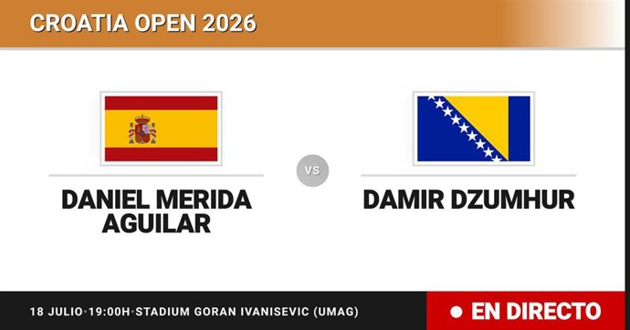 Daniel Merida Aguilar - Damir Dzumhur: resumen y estadísticas del partido de Final de Croatia Open