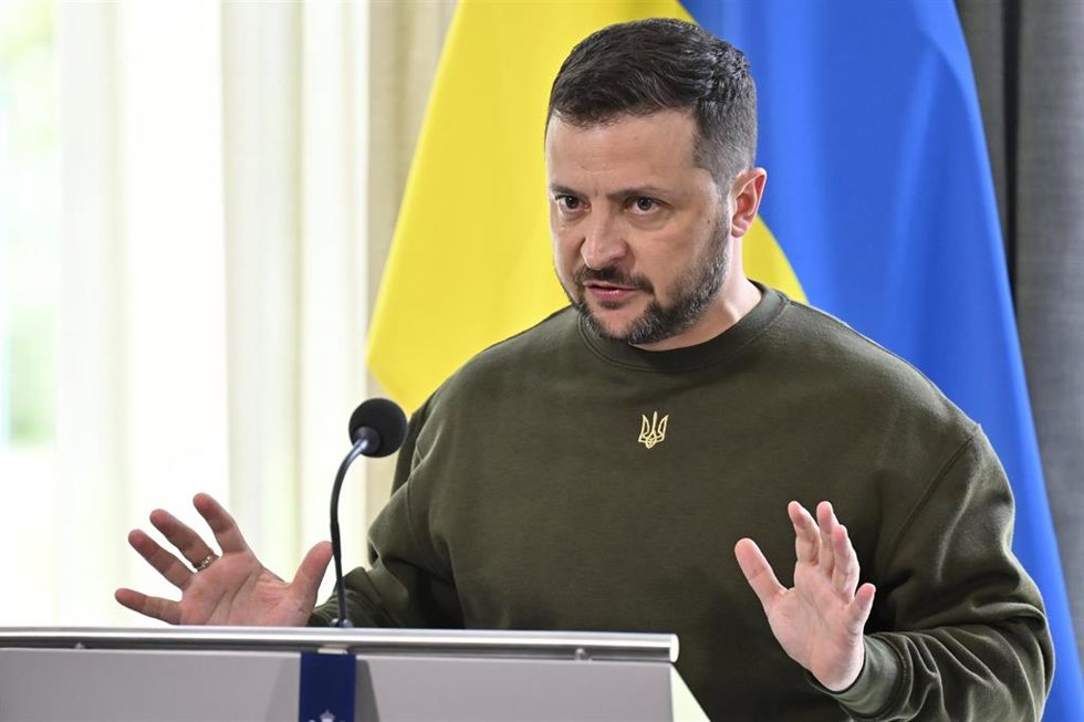 Archivo - El presidente de Ucrania, Volodimir Zelenski