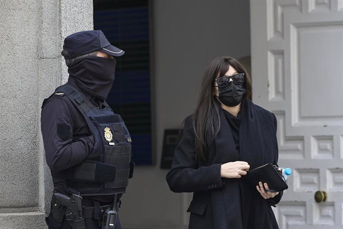 Archivo - La expareja de Ábalos, Jéssica Rodríguez, a su salida del Tribunal Supremo, a 7 de abril de 2026, en Madrid (España).