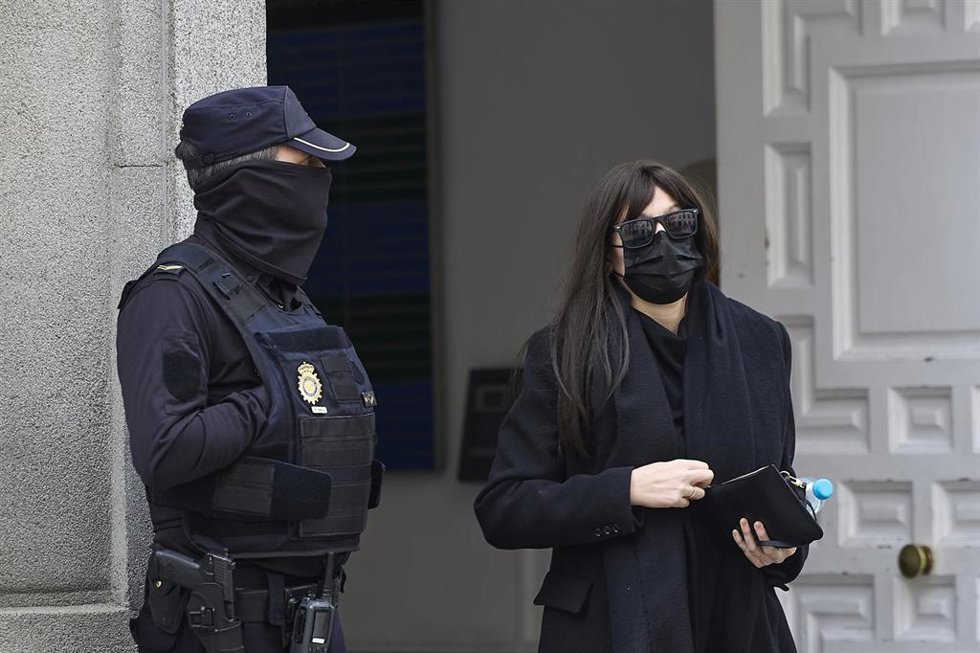 Archivo - La expareja de Ábalos, Jéssica Rodríguez, a su salida del Tribunal Supremo, a 7 de abril de 2026, en Madrid (España).