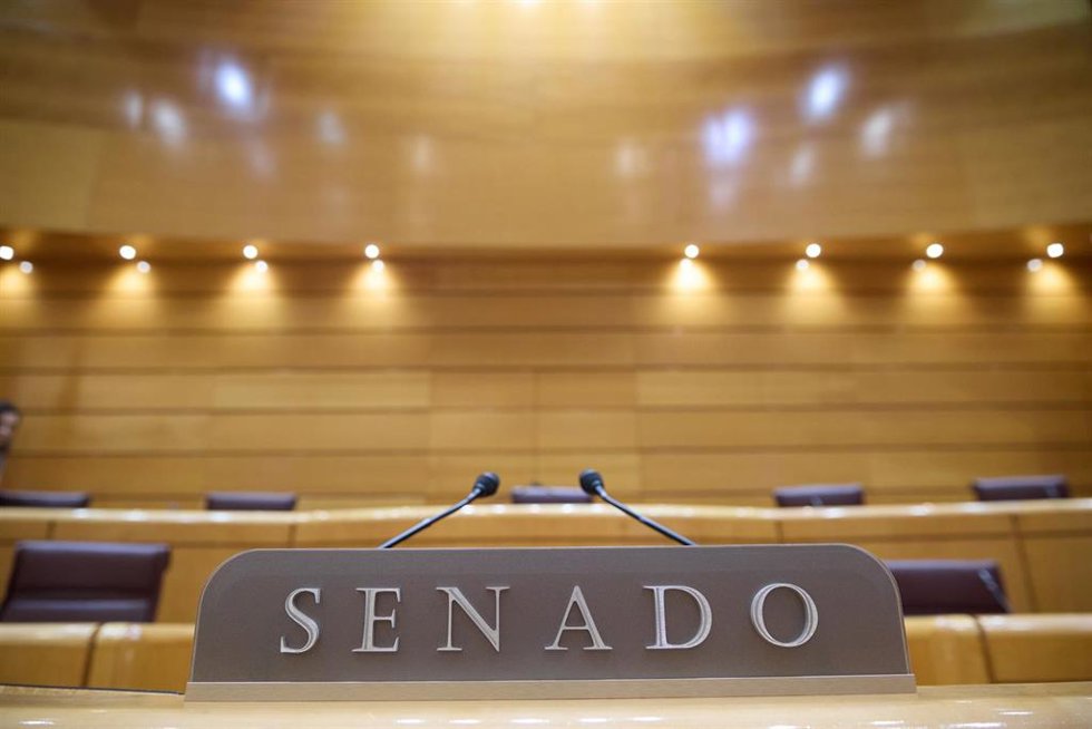 Archivo - Tribuna de oradores del Senado durante un pleno en el Senado, a 12 de marzo de 2025, en Madrid (España). 