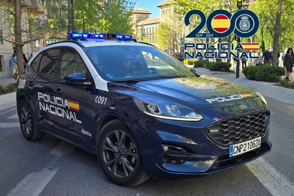 Vehículo de la Policía Nacional.