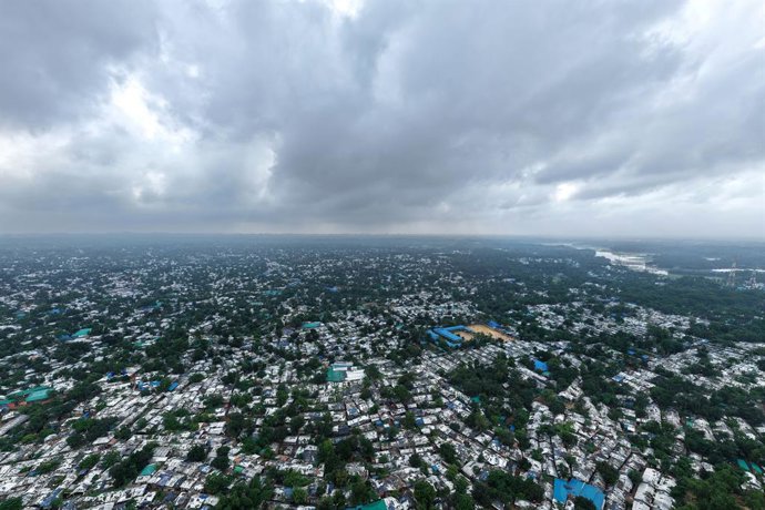 July 17, 2026, Kutupalong, Cox's Bazar, Bangladesh: Cox's Bazar, Bangladesh - July 17, 2026: An aerial view shows the Kutupalong Rohingya refugee camp, the world's largest refugee settlement, in Cox's Bazar, Bangladesh on July 17, 2026. The camp is home t