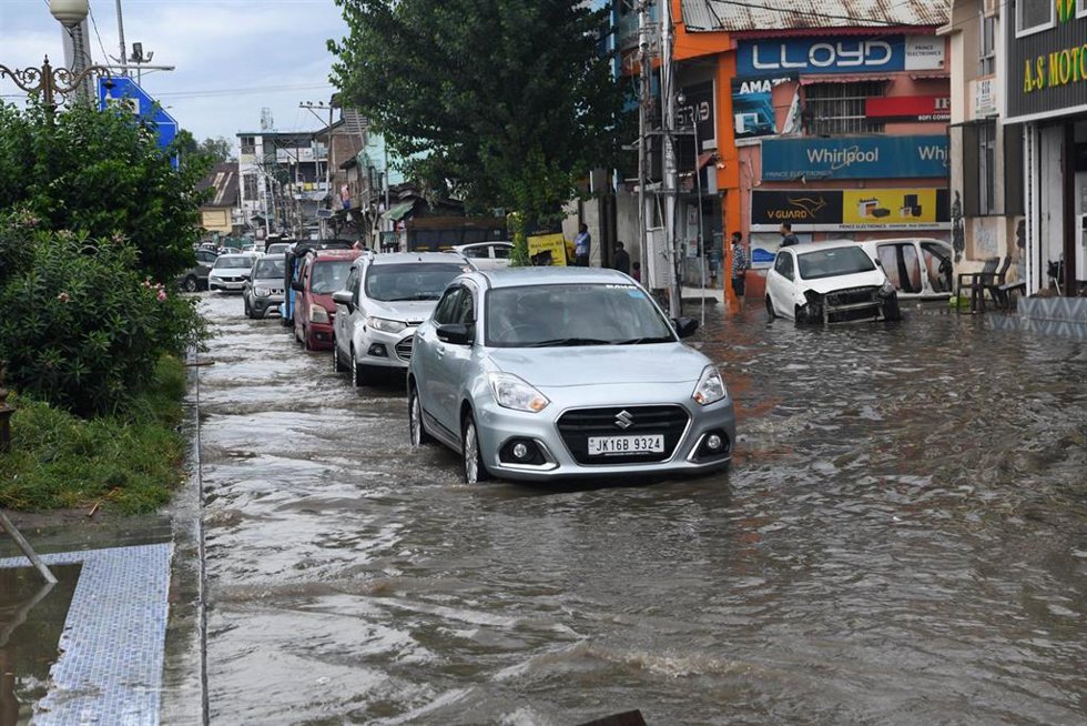 Inundaciones en la Cachemira india