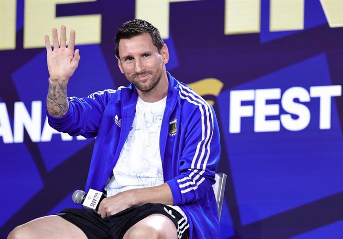 El capitán de la selección argentina Leo Messi.