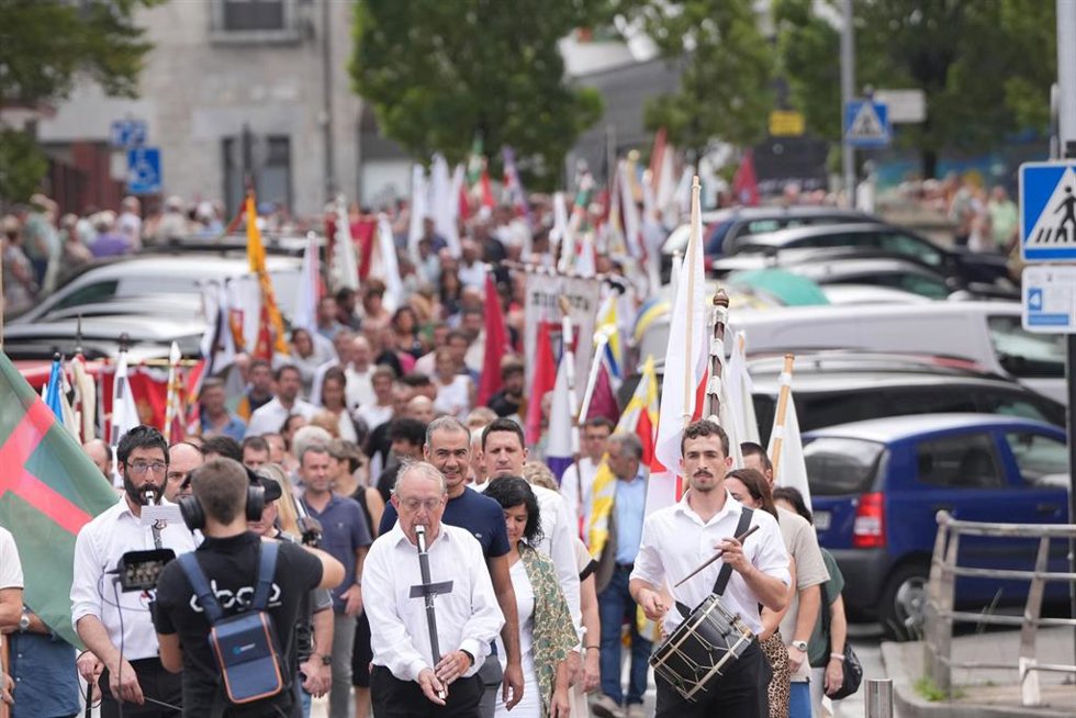 Acto conjunto de PNV y EH Bildu en Bergara (Gipuzkoa)