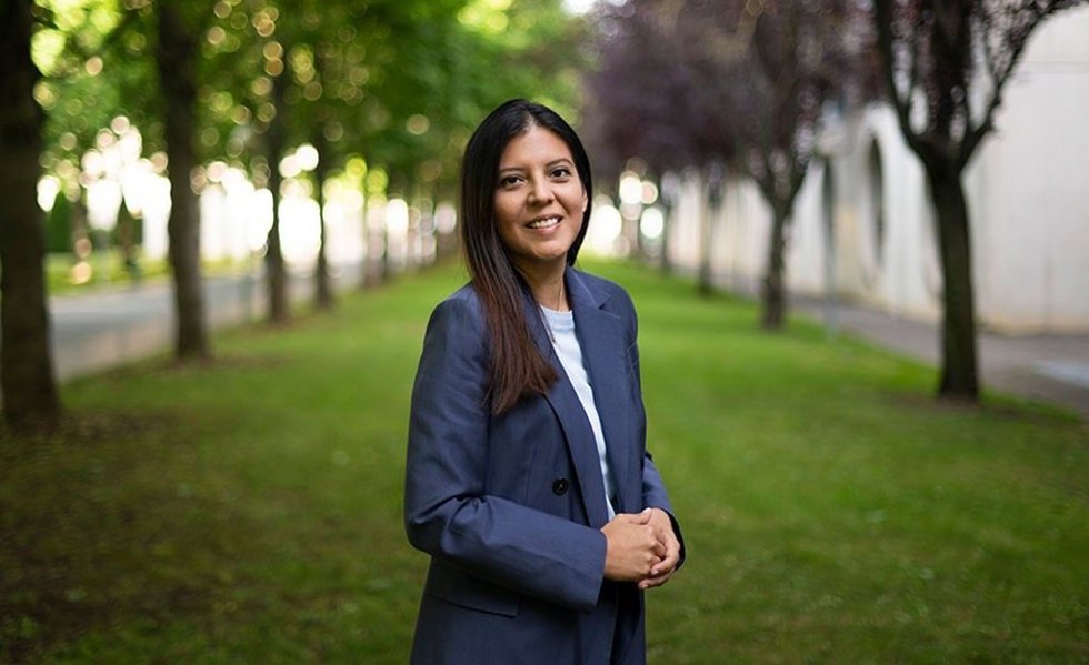 Alisson García, en la UPNA.