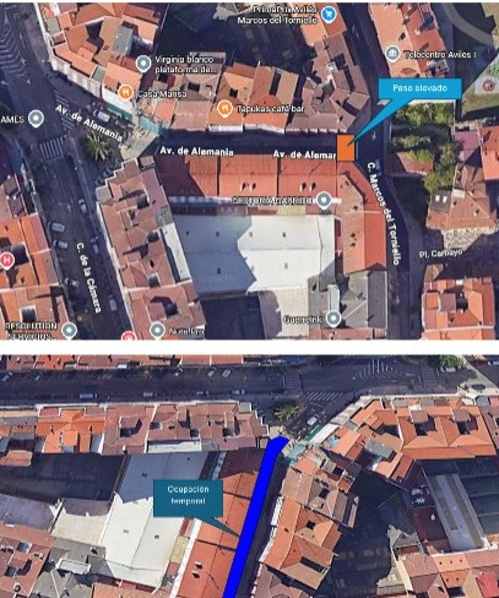 El primer tramo de la avenida de Alemania permanecerá cortado del 21 al 24 de julio.