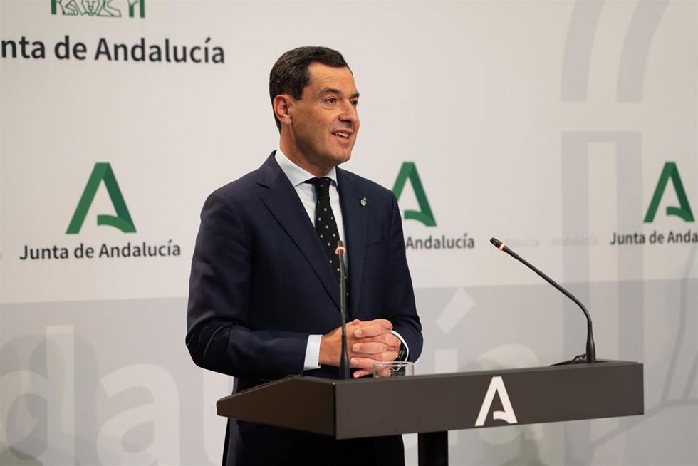 Archivo - El presidente de la Junta de Andalucía, Juanma Moreno en imagen de archivo.