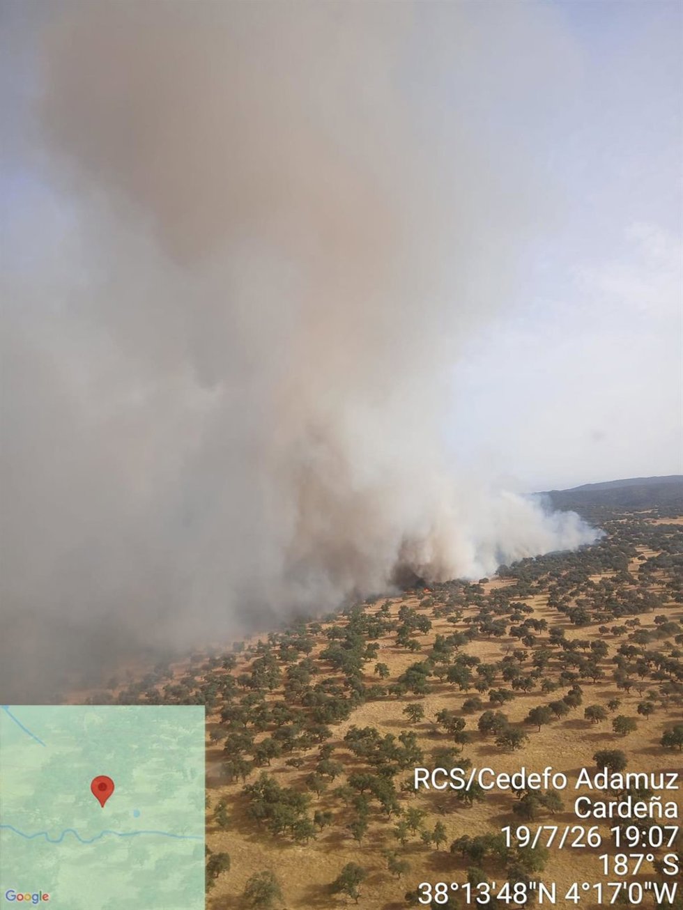 Imagen del incendio.