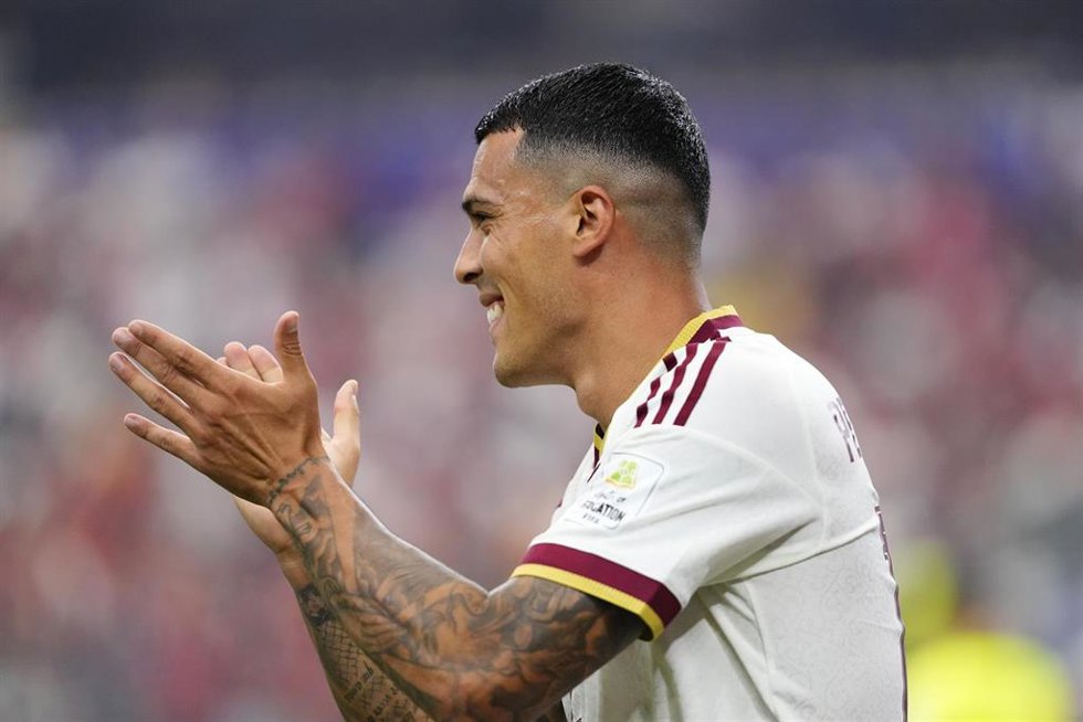 Pedro Porro, durante su participación en el Mundial de Fútbol