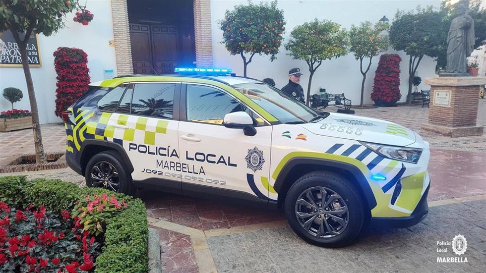 Archivo - Vehículo de la Policía Local de Marbella.