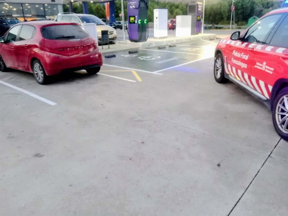 Actuación de la Policía Foral.
