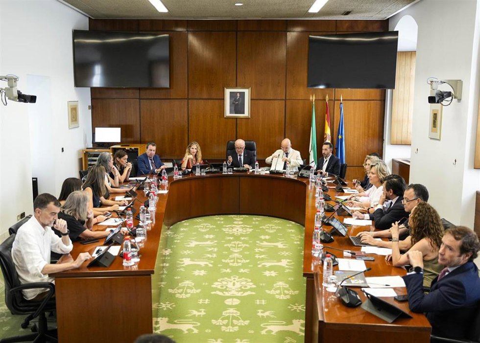 Reunión de la Junta de Portavoces del Parlamento andaluz.