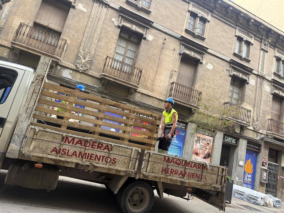 Obras en el edificio Belda.