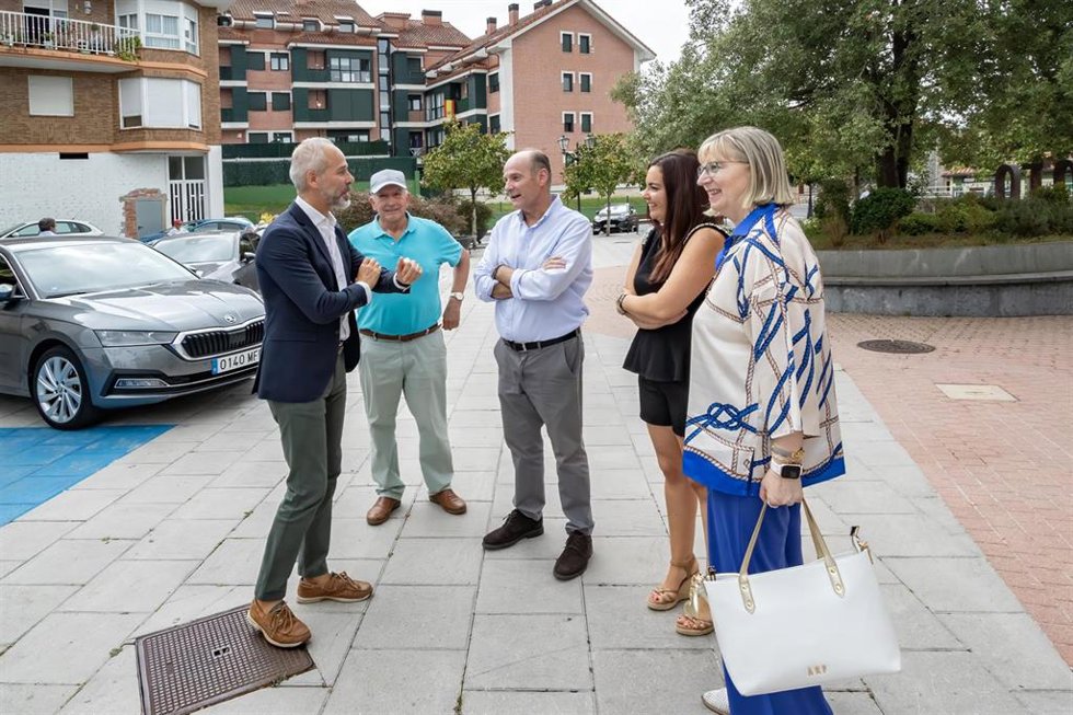 Silva en una visita a Voto
