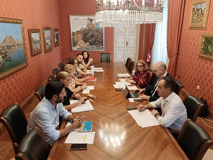 Reunió de la comissió celebrada este dilluns en l'Ajuntament d'Alacant