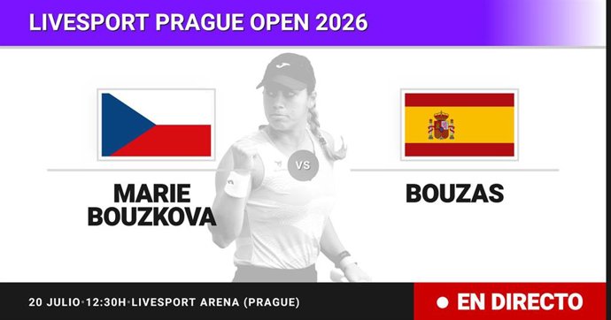 Marie Bouzkova - Jessica Bouzas Maneiro: resumen y estadísticas del partido de Dieciseisavos de final de Livesport Prague Open