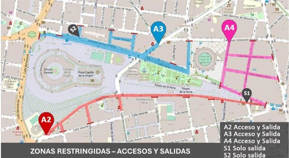 El Ayuntamiento abre los plazos para solicitar pases de acceso a la zona de tráfico restringido durante la Feria de 2026.