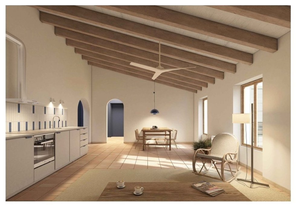 Render de las futuras viviendas públicas en el antiguo Hospici de Sóller.