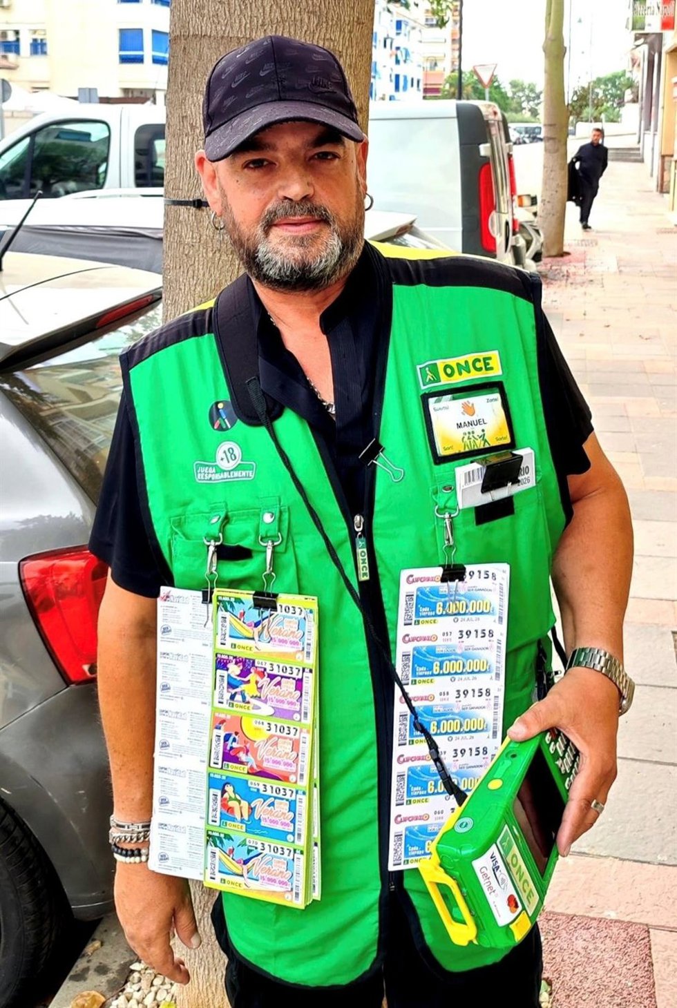 Manuel González, vendedor de la ONCE