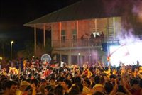 Huelva celebra la victoria de la Selección Española en el Mundial y se acuerda del lesionado Fermín López