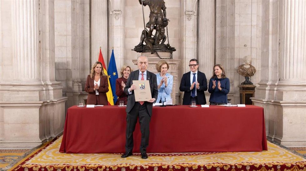 La Reina Sofía en un acto en la USAL.