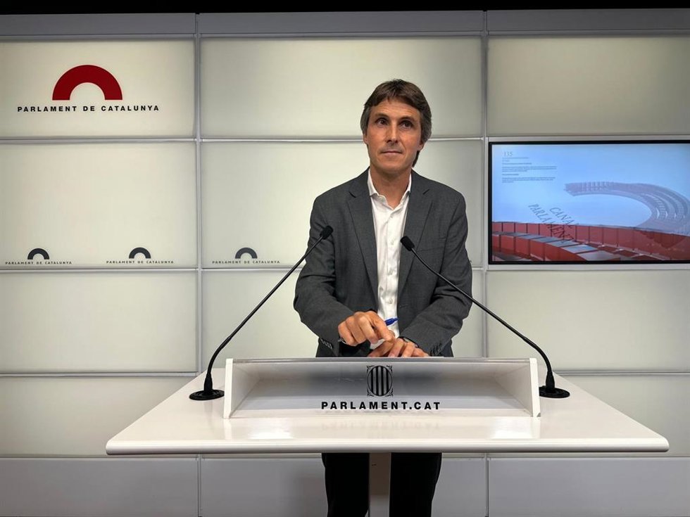 El portavoz de Junts en el Parlament, Salvador Vergés