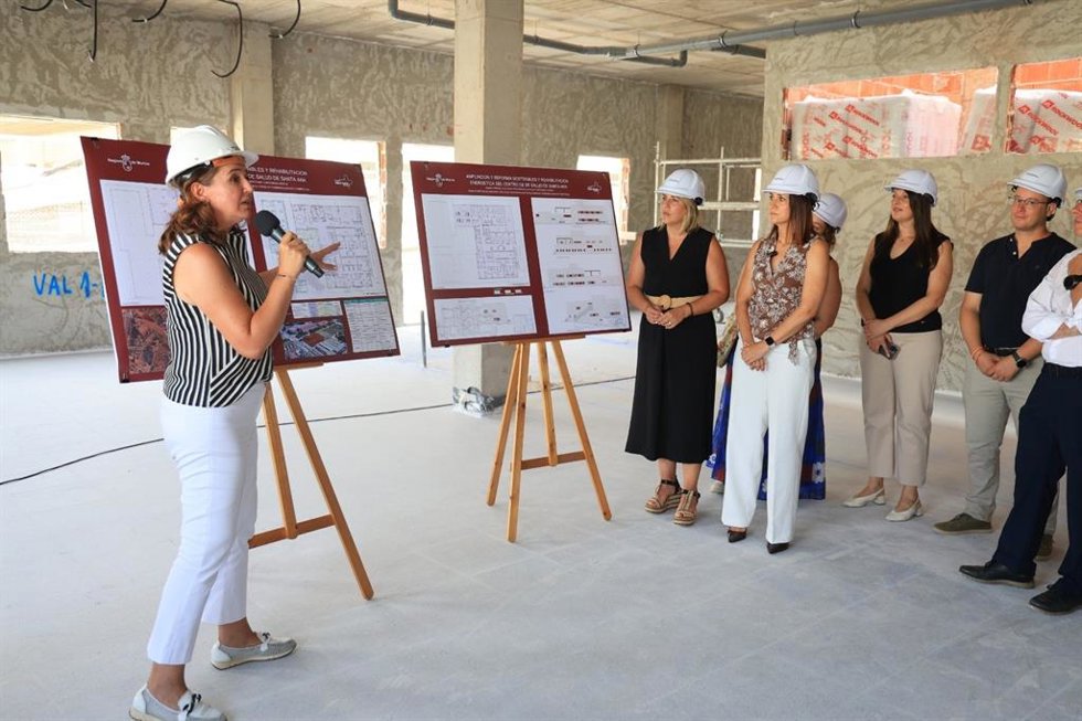 Visita a las obras de centro de salud de Santa Ana, en Cartagena