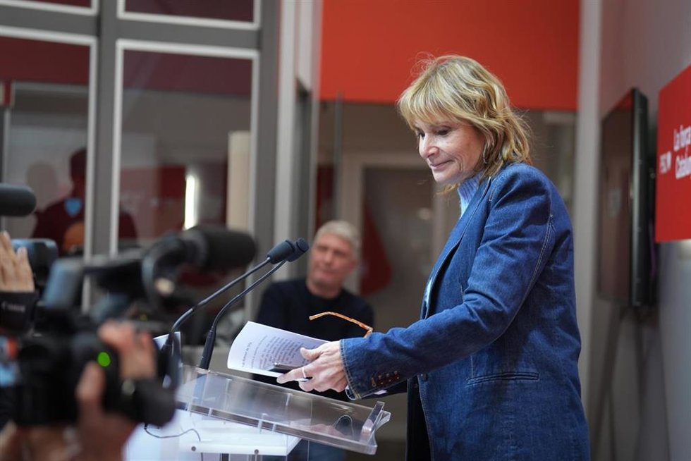 Archivo - La viceprimera secretaria y portavoz del PSC, Lluïsa Moret