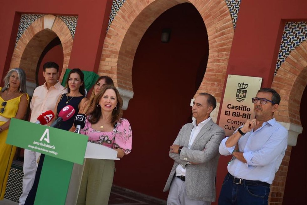 La delegada de la Junta de Andalucía en Málaga, Patricia Navarro, en un acto en Benalmádena.