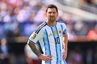 19 July 2026, US, East Rutherford: Argentina's Lionel Messi reacts during the 2026 FIFA World Cup final soccer match between Spain and Argentina at New York-New Jersey Stadium (MetLife Stadium). Photo: Tom Weller/dpa