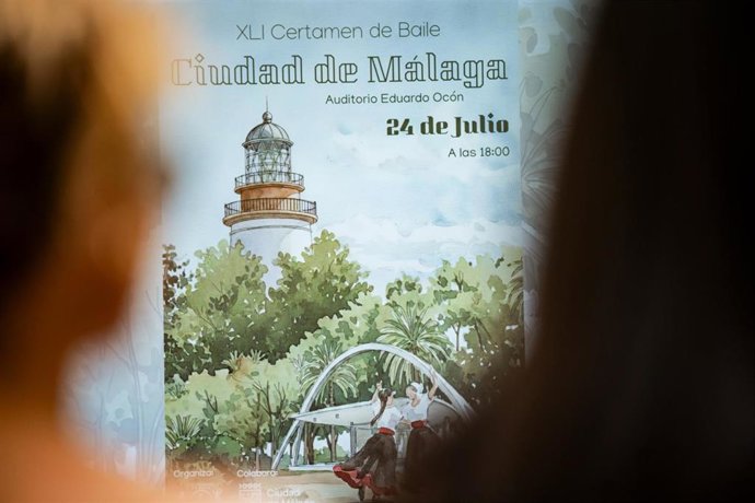 Cartel del XLI Certamen de Baile Ciudad de Málaga