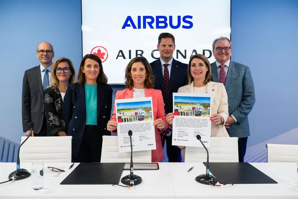 Air Canada y Airbus unen fuerzas para apoyar la industria de SAF en Canadá a través de un acuerdo en el marco del primer día del Salón Aeronáutico de Farnborough.