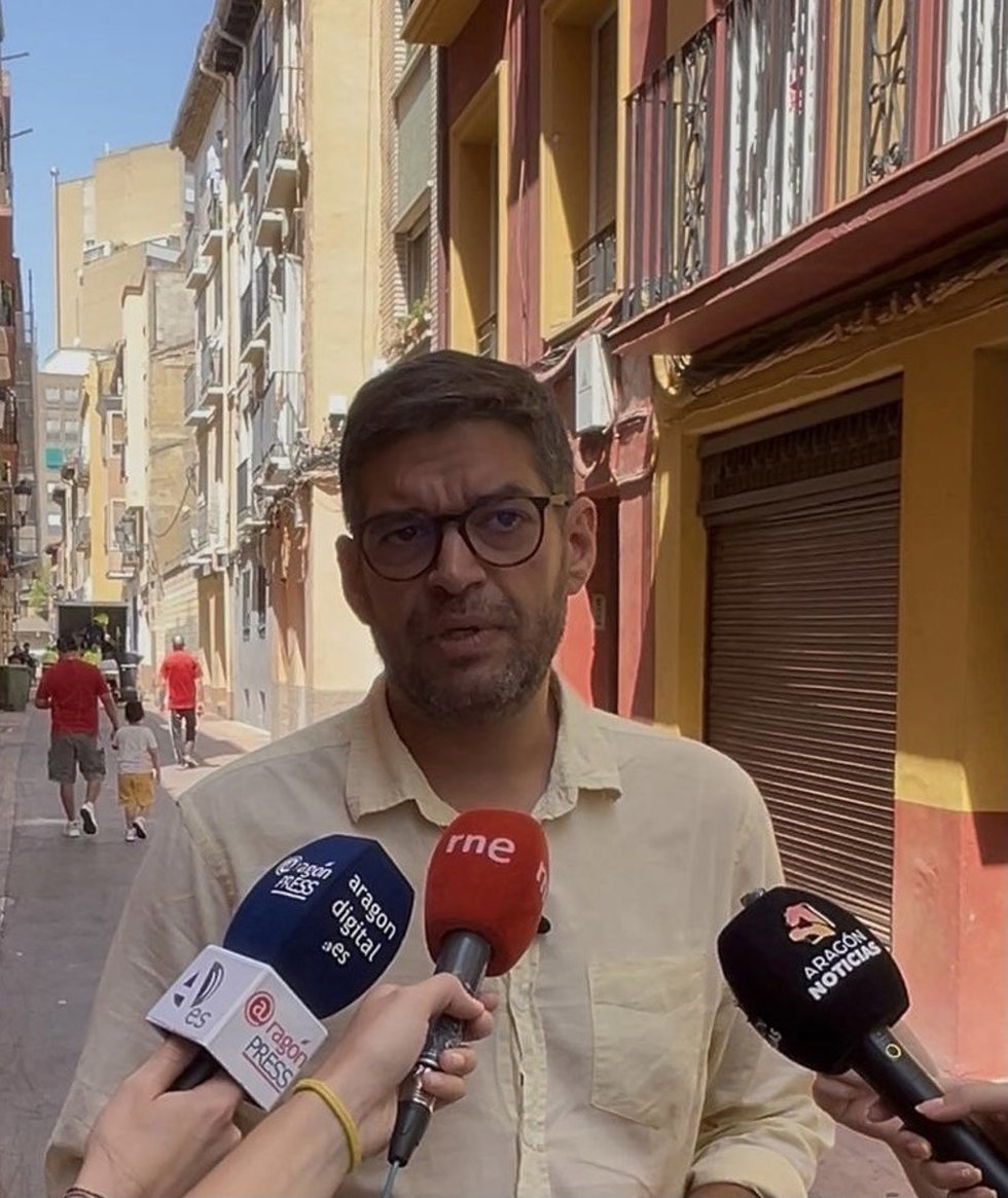 El concejal del grupo municipal de Vox en el Ayuntamiento de Zaragoza y presidente del Casco Histórico, Armando Martínez