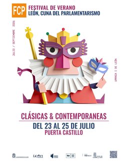 Cartel del ciclo 'Clásicas & Contemporáneas' que tendrá lugar en la capital leonesa entre los días 23 y 25 de julio.