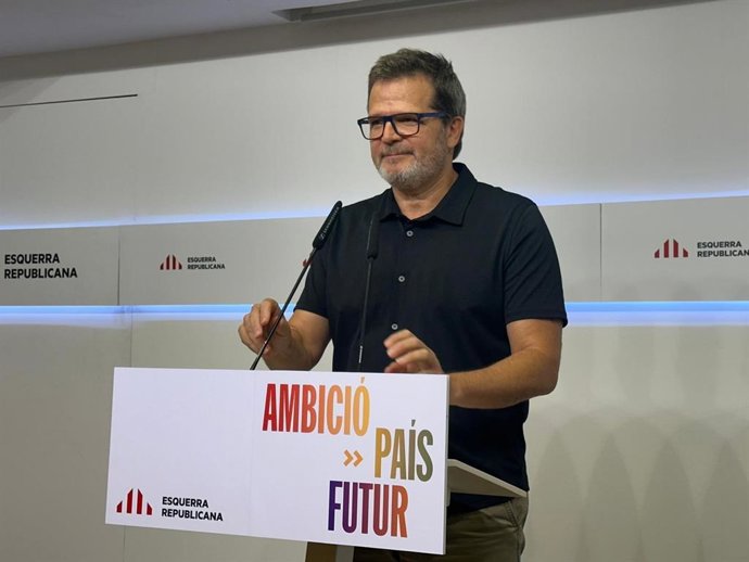 Archivo - El portaveu adjunt i sotssecretari de Comunicació d'ERC, Isaac Albert