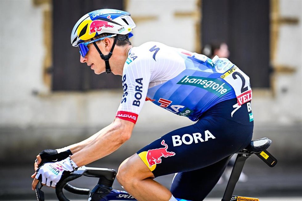 El ciclista alemán Florian Lipowitz (Red Bull-BORA-hansgrohe). 