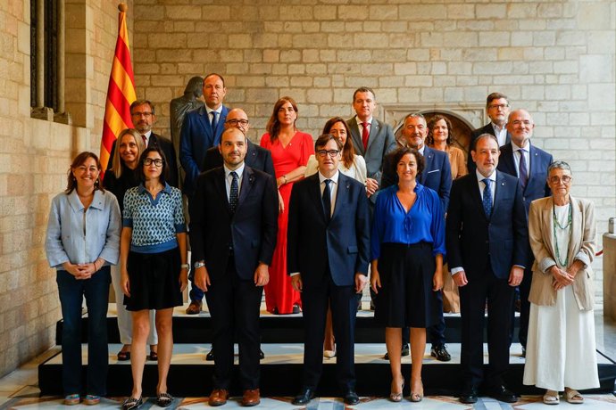 Foto de família abans de la reunió 
