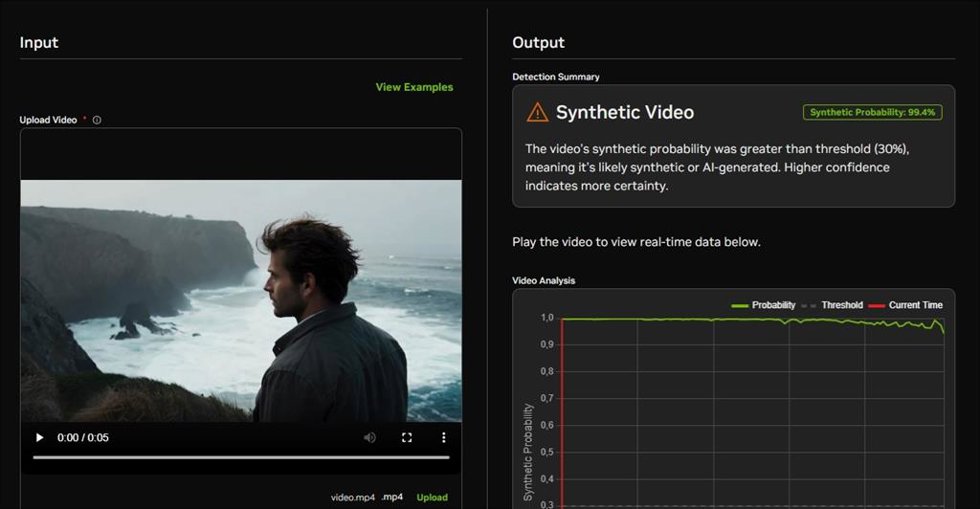 Servicio de Nvidia que detecta contenidos sintéticos en los vídeos