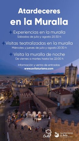 Ávila Invita A Descubrir El Atardecer Desde La Muralla Con Apertura Hasta Las 22.00 Horas Y Actividades Nocturnas